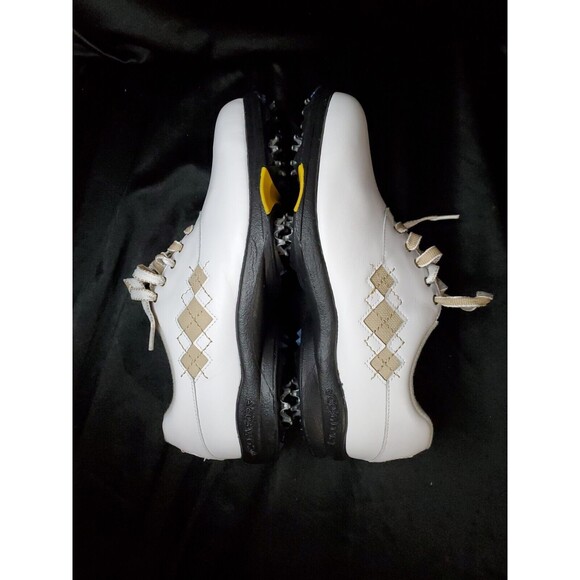 Footjoy Golf Shoes 7.5 M Extra Comfort Sneakers White Leather 98530 W/Accessory - Picture 4 of 11